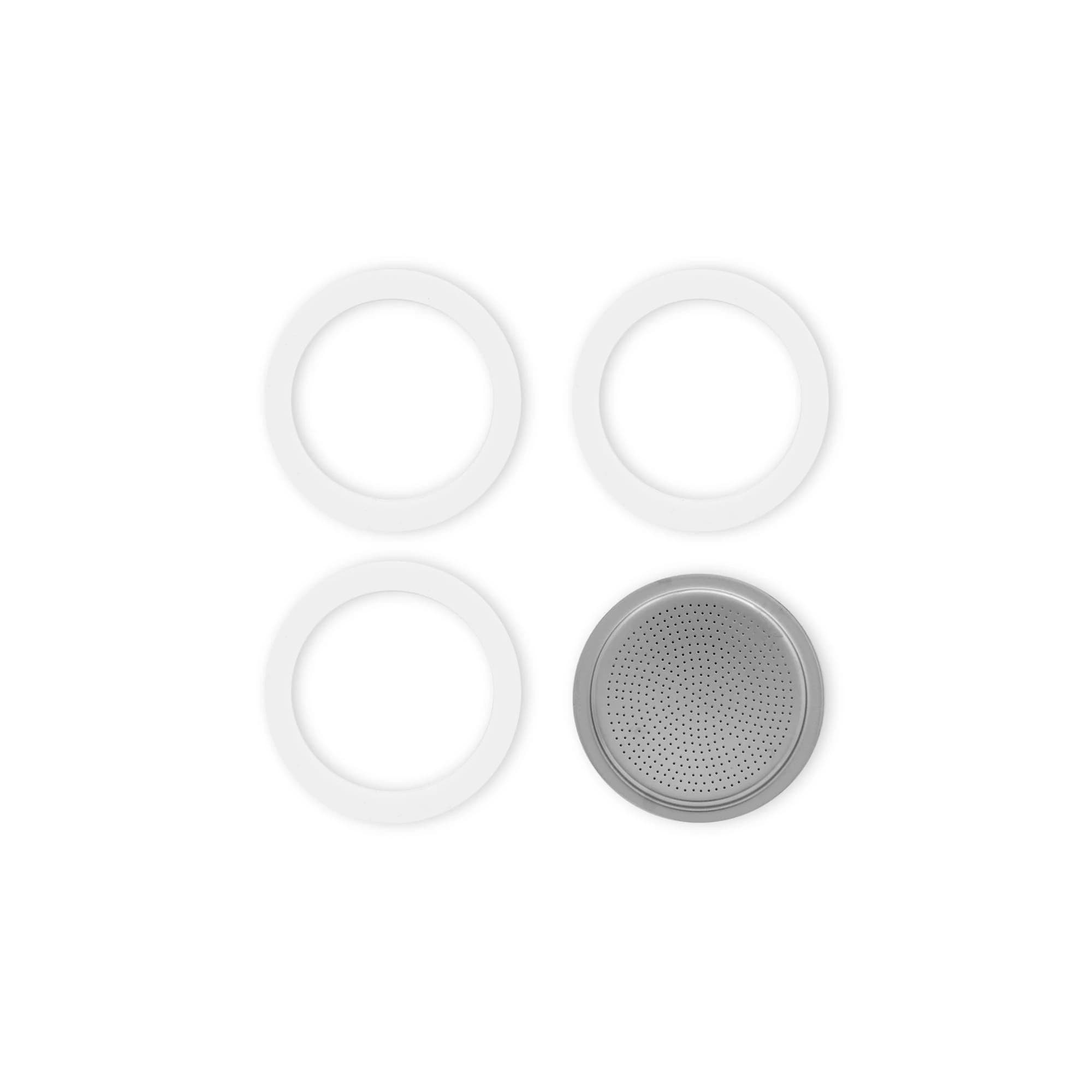 Bialetti Gasket & Filter Set, 3/4 Cups (3 + 1)